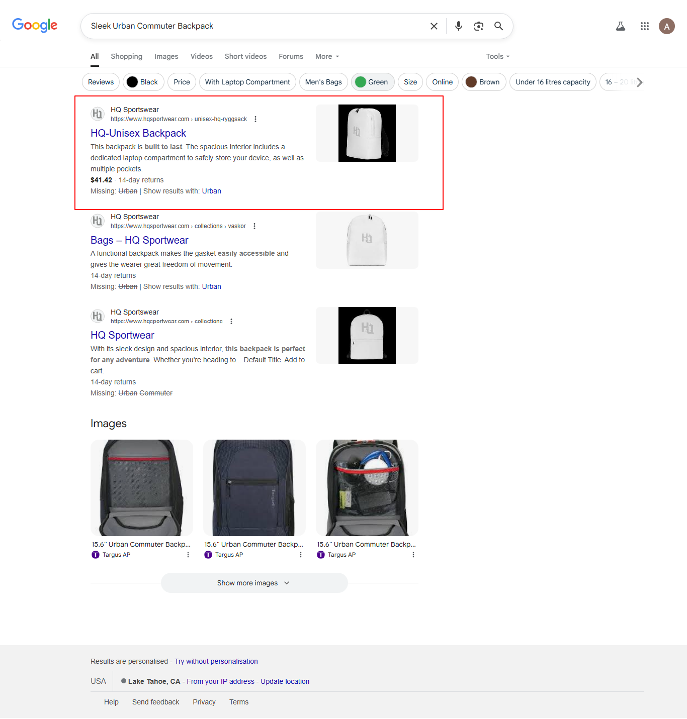 Sleek Urban Commuter Backpack